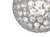 Serafina 1 Light Pendant Brushed Chrome Small