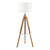 Easel Tripod Floor Lamp Light Wood Polished Chrome Base Only