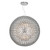 Serafina 6 Light Pendant Brushed Chrome Large