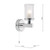 Elba Bathroom Wall Light Polished Chrome Glass IP44