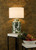 Filip Table Lamp Green Leaf Print Base Only