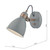 Frederick Single Wall Spotlight Grey & Copper