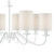 Irwin 8 Light Pendant Dual Mount White