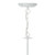 Irwin 8 Light Pendant Dual Mount White