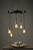 Ivan 5 Light Pendant Rustic Wood Aged Brass Detail
