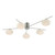 Jasper 5 Light Semi Flush Satin Nickel