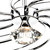 Luther 10 Light Semi Flush Polished Chrome Crystal