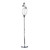 Luther 3 Light Floor Lamp Polished Chrome Crystal