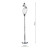 Luther 3 Light Floor Lamp Polished Chrome Crystal