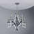 Lyon 5 Light Pendant Polished Chrome & Crystal