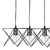 Midi 5 Light Bar Pendant Black & Polished Chrome