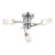 Morgan 3 Light Semi Flush Satin Chrome