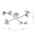 Taghrid 8 Light Semi Flush Polished Chrome