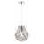 Quinn Pendant Polished Chrome & Smoked Glass