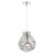 Quinn Pendant Polished Chrome & Smoked Glass