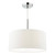 Ronda 3 Light Pendant White Faux Silk Shade 40cm