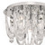 Roxanne Small 7 Light Flush Polished Chrome Crystal