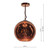 Speckle 1 Light Electro Plated Pendant Copper Finish