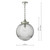 Tamara Pendant Satin Nickel & Ribbed Glass