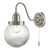 Tamara Wall Light Satin Nickel Ribbed Glass