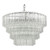 Tuvalu 9lt Pendant Glass & Polished Chrome