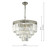 Vyana 4 Light 4 Tier Pendant Brushed Nickel and Crystal Droppers