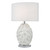 Zachary Oval Table Lamp White With Shade