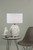 Zachary Oval Table Lamp White With Shade