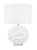 Zachary Round Table Lamp White With Shade