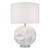 Zachary Round Table Lamp White With Shade