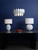 Zachary Round Table Lamp White With Shade