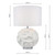 Zachary Round Table Lamp White With Shade