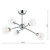 Zeke 6 Light Semi Flush Polished Chrome