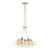 Apollo seven light pendant in butter brass complete with clear glass