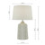 Vondra Table Lamp White & Grey With Shade