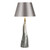 Aztec table lamp in pewter - BASE ONLY