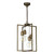 Chiswick four light pendant in antique brass