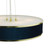 Alvaro 6 Light Pendant Brushed Brass With Blue Shade