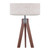 Armitage Tripod Floor Lamp Dark Wood With Shade