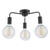 Dena 3 Light Flush Matt Black