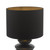 Discus Ceramic Table Lamp Black With Shade