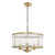 Evelyn 3 Light Pendant Antique Bronze and Glass