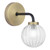 Gibbs Wall Light Antique Brass & Glass