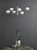 Jasper 6 Light Pendant Satin Nickel and Opal Glass