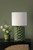 Jayden Table Lamp Green Reactive Glaze With Shade