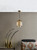 Majella Pendant Aged Brass and Champagne Glass