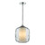 Majella Pendant Polished Chrome and Smoked Glass