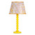 Spool Table Lamp Gloss Yellow Base Only