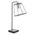 Tower Table Lamp Matt Black and Polished Chrome