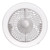 Turbo Desk Fan With Lamp White LED